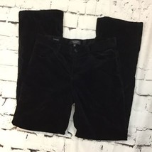 Talbots Womens Sz 6 Pants Black Velour Chinos Bootcut Trousers  - $17.82