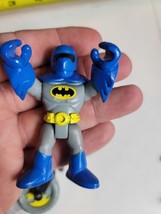 Fisher-Price Imaginext Batman Classic Blue Gray Suit with Helmet 3&quot; Figure - £6.17 GBP
