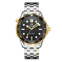 Men&#39;s Automatic Watch Mechanical Luminous Steel Band Gold - $74.00