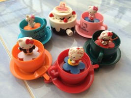 Sanrio Miniature Hello Kitty Cup Wind up Set. Sweet Cup and Cake. VERY RARE - £35.88 GBP