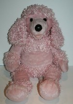 Build A Bear Pink French Poodle Dog 20&quot; Pup Soft Curly Plush Toy Stuffed BAB - £9.14 GBP