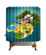 Creative VIlla Shower Curtain with rings (72&quot; x 72&quot;) - £11.81 GBP