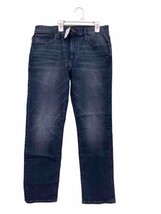 J. Crew Jeans Mens 33 x 32 Straight Fit Signature Flex Blue Distressed D... - £23.80 GBP