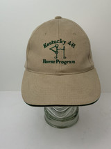 UK Kentucky 4-H Horse Program Hat Khaki Strapback Cap Excellent - $17.77