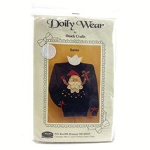 Doily Wear by Ozark Crafts Santa Applique Pattern with Materials to Comp... - $35.72