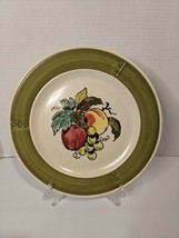 Set of 4 VTG Dinner Plates by Metlox Poppytrail Vernon Provincial Fruit 372 USA - £18.36 GBP