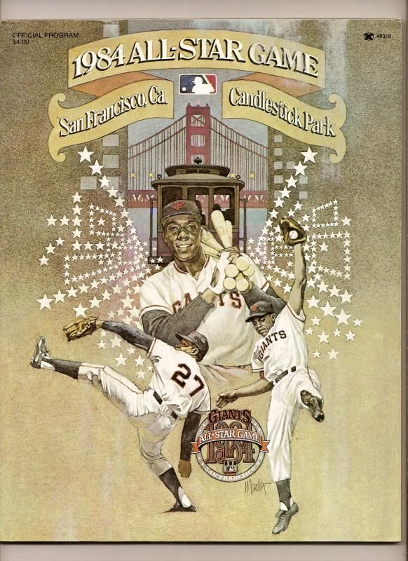 1984 MLB All Star Game PRogram San Fransico - $35.13