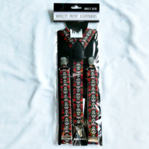 Day Of The Dead Novelty Adult Suspenders Adjustable Halloween Costume Sk... - $11.87