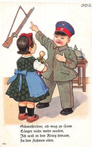 I Don&#39;T Want To Stay Presso Casa ~ i Go Fuori A War. WW1 Tedesco Cartolina - £8.28 GBP