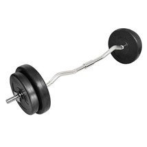 vidaXL Curl Bar with Weights 66.1 lb - $152.25