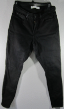Levi&#39;s Signature Gold Pull On Skinny Womens Sz 12M Mid Dark Wash Black Jean - $5.93