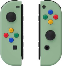 Switch Oled Joy-Con Diy Replacement Shell Case By Extremerate Soft Touch Matcha - £25.14 GBP