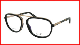ZILLI Eyeglasses Frame Titanium Acetate Leather France Made ZI 60038 C01 - $819.63