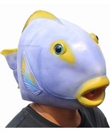 Halloween Costume Overhead Fish Adult Latex Mask Animal Ocean Aquarium P... - £14.93 GBP