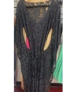 STEVIE NICK&#39;S STYLE BLACK  ARTDECO GYPSY BOHEMIAN DELUXE OOAK LACE DRESS - $406.19 CAD