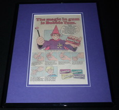 1981 Bubble Yum Bubble Gum Framed 11x14 ORIGINAL Vintage Advertisement - $49.49