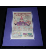 1981 Bubble Yum Bubble Gum Framed 11x14 ORIGINAL Vintage Advertisement - £36.99 GBP