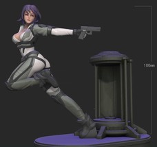 1/18 100mm 3D Print Model Kit Modern Beautiful Girl Spy Shooter Unpainted - £46.90 GBP