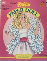 Golden Mattel VintageCrystal Barbie Paper Doll Book 1984 Uncut - $24.75