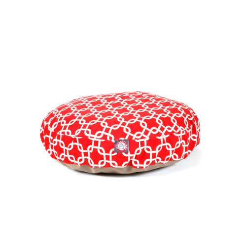 MajesticPet 30 in. Links Round Pet Bed Red - Small - $98.45