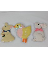 Fridge Magnet Cloth Easter Rabbit Chick Lot Bunny - $8.95