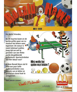 McDonald&#39;s - May 1999 - Ronald News - Belgium - $2.50