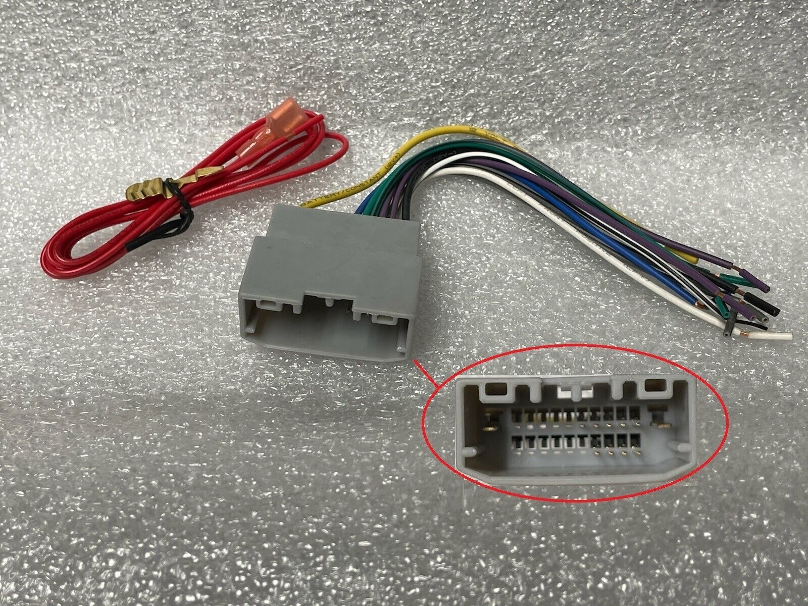 Reverse female wiring harness radio plug. Add aftermarket to many 2007+ ... - $13.99