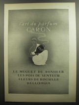 1952 Caron Perfume Ad - L'art du Parfum Caron - $18.49