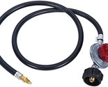 4FT 0-10PSI Adjustable High Pressure Propane Regulator Grill Connector w... - £22.78 GBP