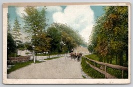 Coal City IL Horse And Wagon Country Road Scene 1920 Illinois Postcard N22 - £7.67 GBP