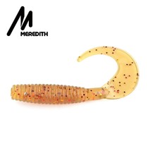 MEREDITH 20pcs/lot Soft Lure Fishing 50mm 1.26g Grub Artificial Soft Bait Predat - £16.94 GBP