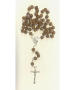 Olive Wood Medium Bead Rosary,New from Jerusalem #2 - £9.34 GBP