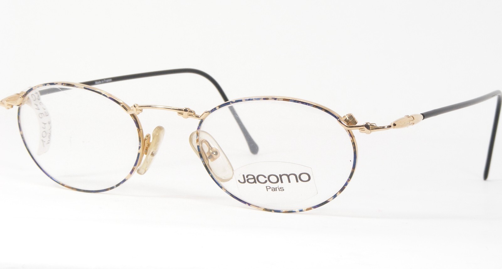 JACOMO 345 01 Oro / Multicolor ÚNICO RARO GAFAS MARCO 48-20-140mm - $58.07