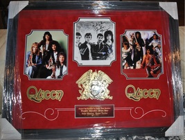 Queen Signed Plaque X 4 Framed &amp; Matted 3D - Freddie Mercury +++ w/COA - £7,719.09 GBP