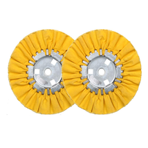 8&quot; Yellow Airway Buffing Wheel,5/8&#39;&#39; Arbor Hole,12 Plys/Hard Polishing for Angle - £23.17 GBP