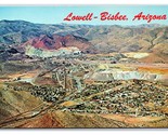 Birds Eye View Highlands Lowell Bisbee Arizona AZ UNP Chrome Postcard L18 - $4.90