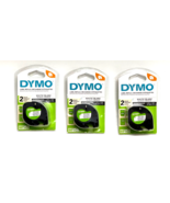New Lot of 6 Dymo LetraTag LT Labels Refill White Paper Label Tape Refills - $27.15 CAD
