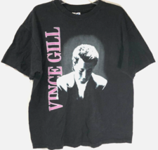 $35 Vince Gill Believe In You Tour 1993 Single Vintage Black C&amp;W T-Shirt XL - £34.30 GBP