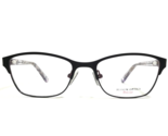 Bloom Optics Petite Eyeglasses Frames RUBY BLK Purple Clear Cat Eye 48-1... - $39.59