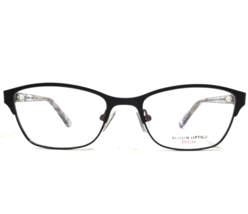 Bloom Optics Petite Eyeglasses Frames RUBY BLK Purple Clear Cat Eye 48-17-135 - £30.95 GBP