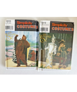 Lot 2 Simplicity Wizard Of Oz 7833 &amp; 7814 Costumes Pattern Lion Size A &amp;... - $24.95