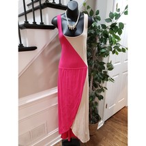 Loft Women&#39;s Pink Solid Polyester Scoop Neck Sleeveless Long Maxi Dress ... - $29.70