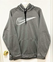 NIKE Dri-Fit Gray Hoodie Sweatshirt w/ Swoosh  Size XXL - £26.81 GBP