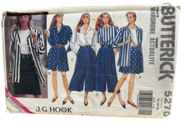 Butterick Sewing Pattern 5270 Shirt Skirt Petite Misses Size 12-16 JG Hook - $9.74