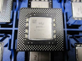 Intel Pentium MMX SY059 166mhz/66mhz FSB 2.8v Socket/socket 7 PC CPU Pro... - $10.24