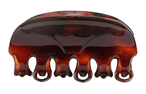 Caravan Non Metal Rubber Spring Tortoise Shell Cave Hair Claw, 0.5 Ounce