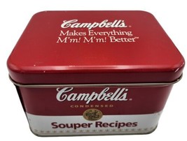 Campbell&#39;s Souper Recipe Tin VTG Makes Everything M&#39;m! M&#39;m! Better SHIPS... - £9.58 GBP