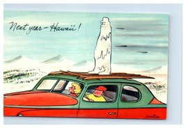 Next Year Hawaii Humor Cartoon Unused Postcard - $14.84