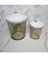 Foodsaver Snail Vacuum Canisters Container Lot of 2 KY-135 &amp; KY-114 W/ Lids - £27.15 GBP