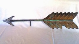 Antique Arrow Weathervane Verdigris Old Paint Traces Of Goldleaf - £235.76 GBP